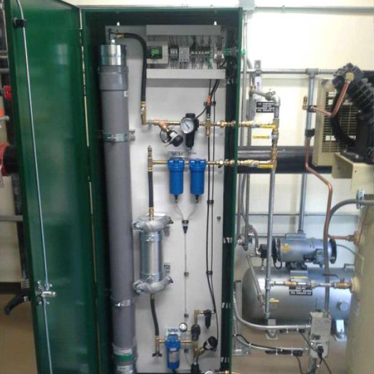 A nitrogen-inerting corrosion system in a data center in Atlanta, Georgia.
