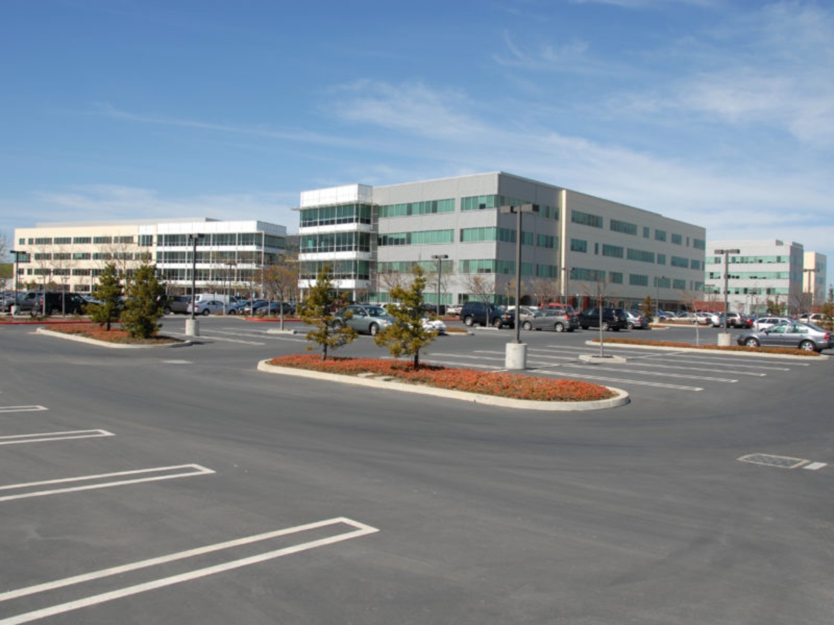 Fire sprinkler system maintenance industrial area.
