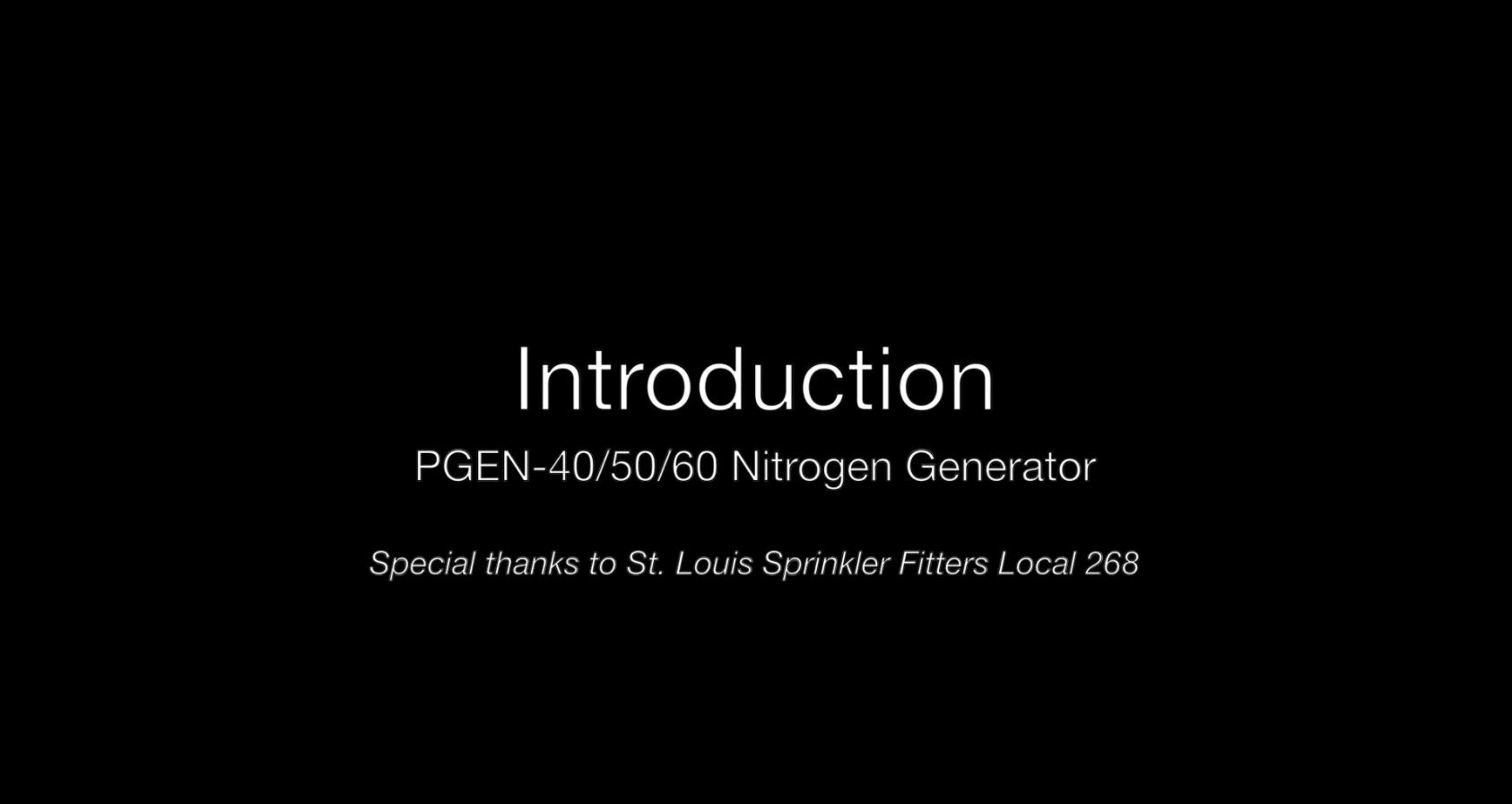 PGEN-40 Nitrogen Generator and Fire Sprinkler Corrosion