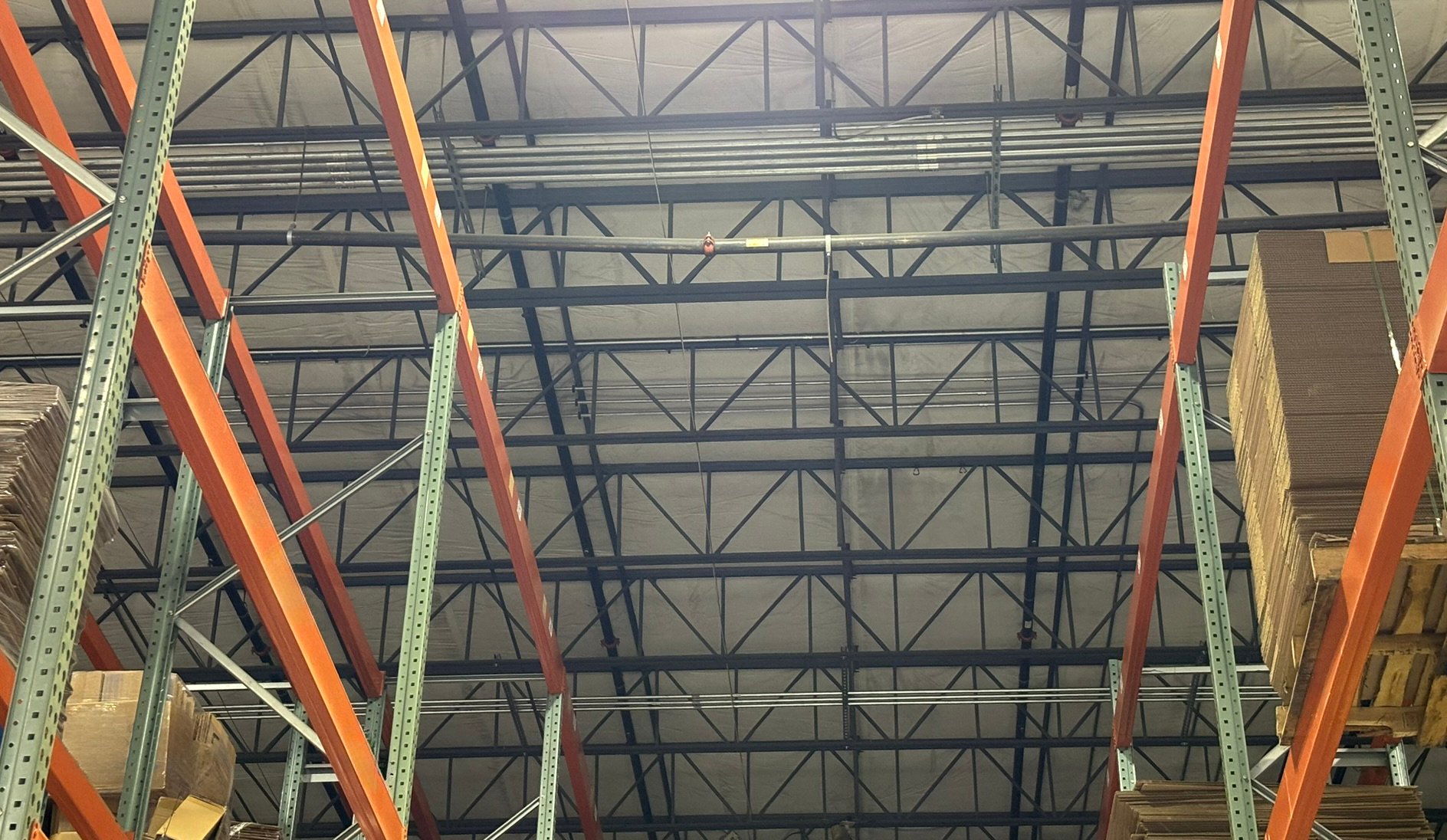pipes in warehouse