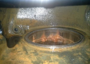 riser check valve - corrosion below clapper
