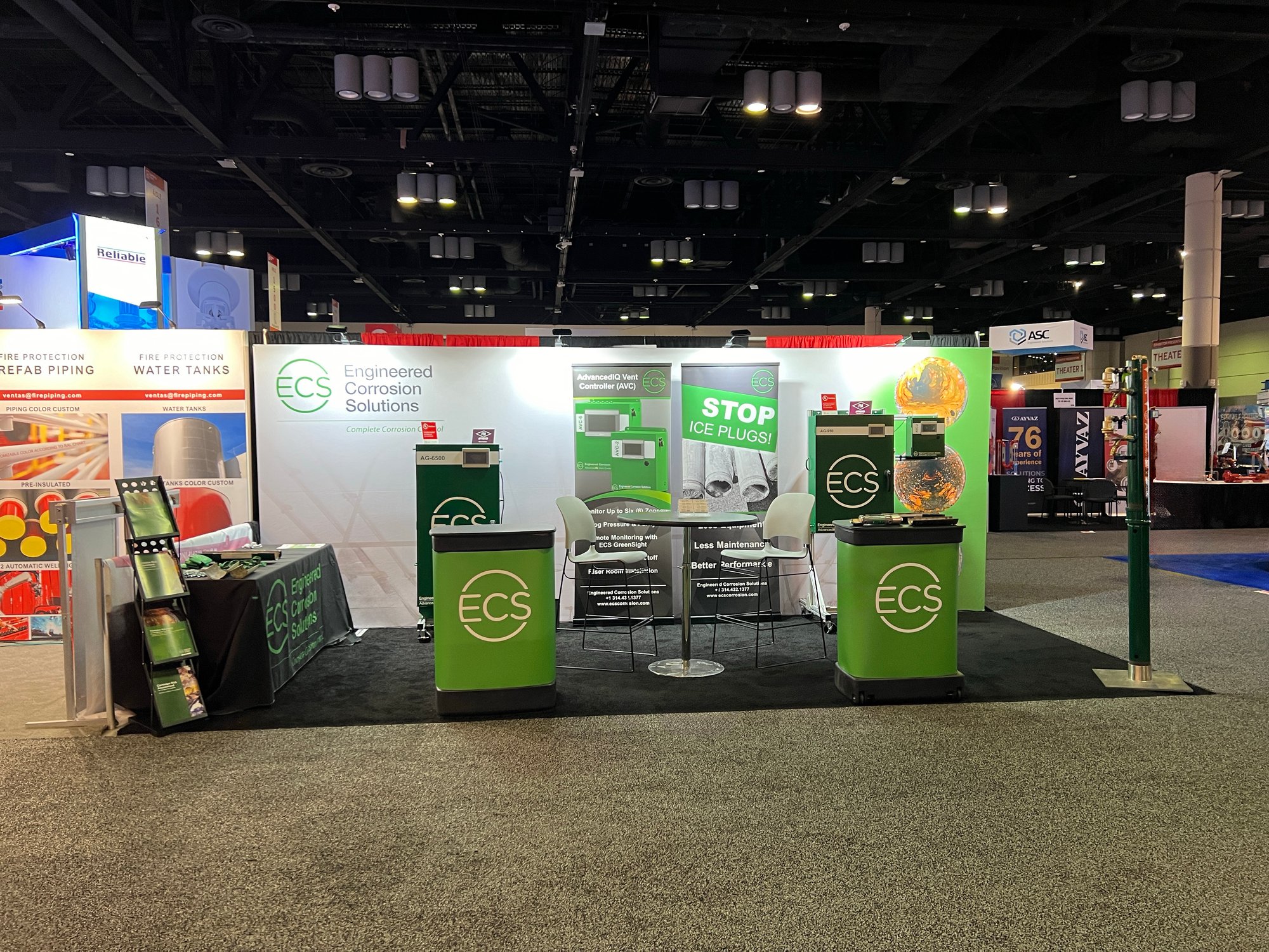 ECS tradeshow booth