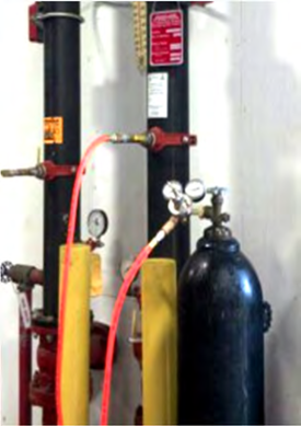 Pressurized Cylinders Provide Nitrogen Gas
